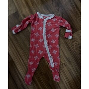 Kickee Pants Baby Girls Newborn 0-3 Months Pinwheel Pink Footie Sleeper Pajamas
